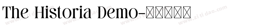 The Historia Demo字体转换